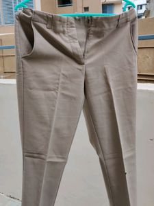 Trousers For Women (Pants, Beige Colour) 30 Waist
