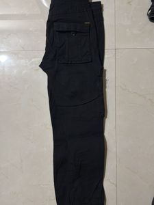 slim fit Black Cargo Pants