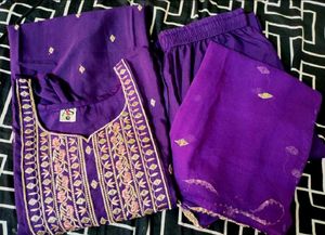 💜😍Purple Kurta Set..💜