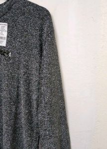 Trendy New Sparkly Silver Sweatshirt