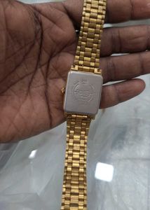 Sonata Gold Polish Watch Men
