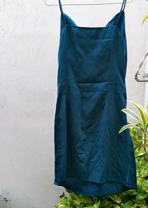 Bottle green bodycon dress