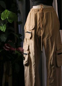 Beige Cargo Pants