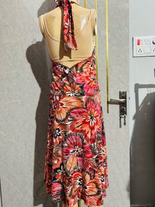 Floral Halter Dress| M Size