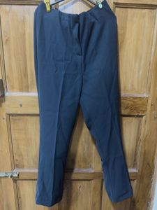 Charcoal Color Straight Leg Formal Pants