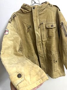 Retro Corduroy hooded jacket