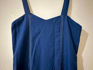 Navy Blue Casual Mini Dress