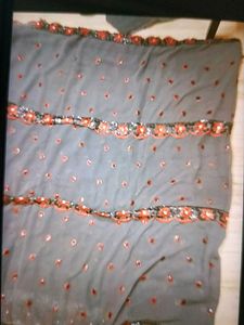 Worked Saree