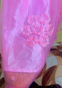 Baby Pink Colour🩷🤍 Barbie Long Dress 👗with Full