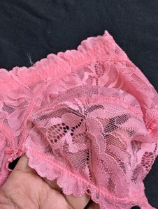 Rosaline Pink Lace Bra 36D