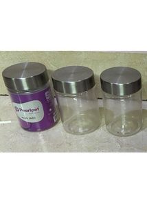 Pearlpet Storage Small Jars/Containers (Set Of 3)