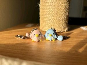 Penguin With Tie Clay Keychains (1 Pc)