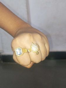 2 Gold Plated Rings Combo