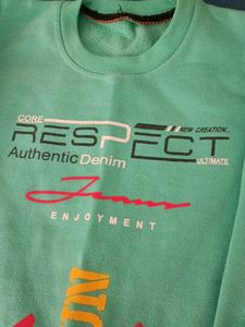 Mint Green Graphic Sweatshirt