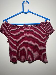 Striped Off-Shoulder Top
