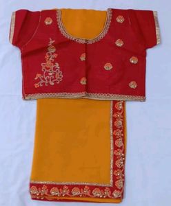 Plain Saree Border Readymade Blouse