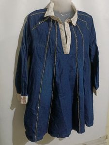 DENIM BAGGY DRESS