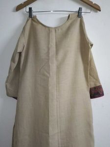 Beige Culottes Pants &amp; Kurta set