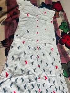 Beautiful Off White College Office Wear Kurti