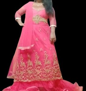 Princess Gown With Dupatta +Freebie😍 ❤✅