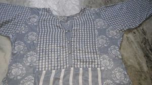 Patterned Grey Dress