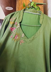 Green Floral Suit