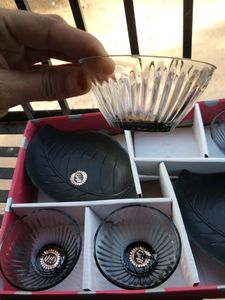 2 plate and 4 bowal gift set new