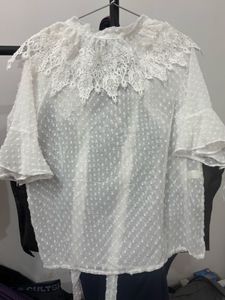 White Top With Lace