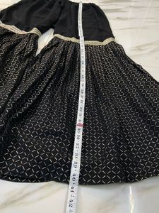 Black Partywear Gharara