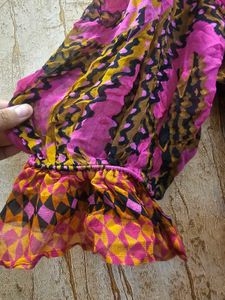 Boho Ruffle Maxi Dress | Size L | ₹1000