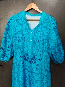 Blue Printed Kurta
