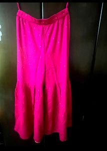 Pink Kurtha With Plazzo  Ethnic Wear