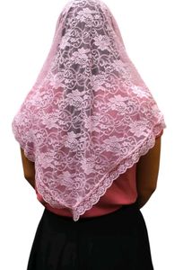 Baby Pink Lace Scarf Veil For Mass New