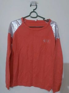 Peach Coloured Acrylic Sweater