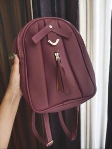 Girls Mauve Mini Backpack