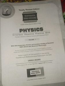 Errorless Physics Class 11th