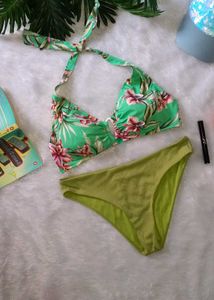Tropical Green Shaded Bikini Set 👙
