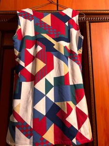 Geometric Print Top - New with Tag