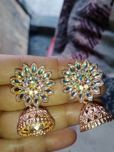 Beautiful Rose Gold Earrings