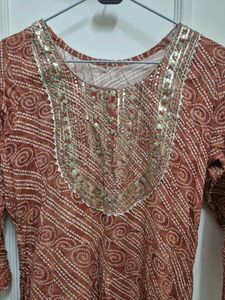 Rustic Orange Kurta
