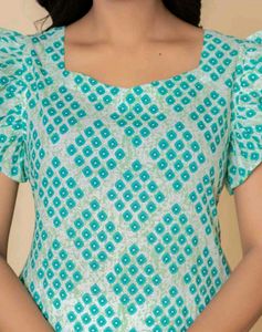 Green Patterned Dress