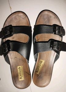Black Footwear Buckle Sandals