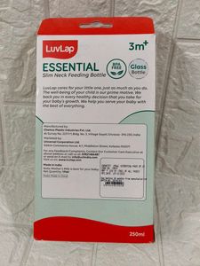 Luvlap Feeding Bottles 250ml Combo (Glass Bottle)