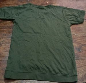 Olive Green Graphic T-shirt