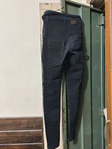 High Waist Button Jeans