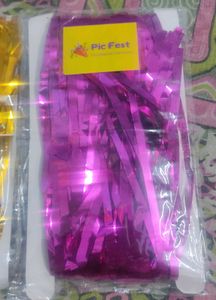 2 Pc Foil Curtain