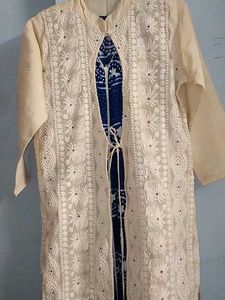 Embroidered Kurti with Palazzo Pants