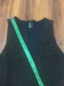 Black and golden shimmery dress in size M