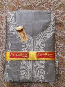 Elegant Gray Dress Material