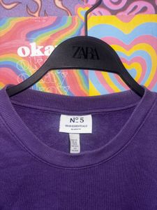 H&amp;M Purple Sweatshirt In Brand New Condition